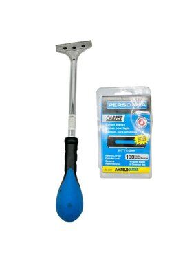 Personna Pro Floor Scraper and 100 Carpet Blades Durable Design Two Tone Handle
